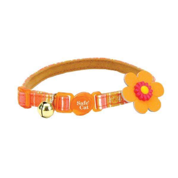 Coastal Striped Orange Breakaway Collar