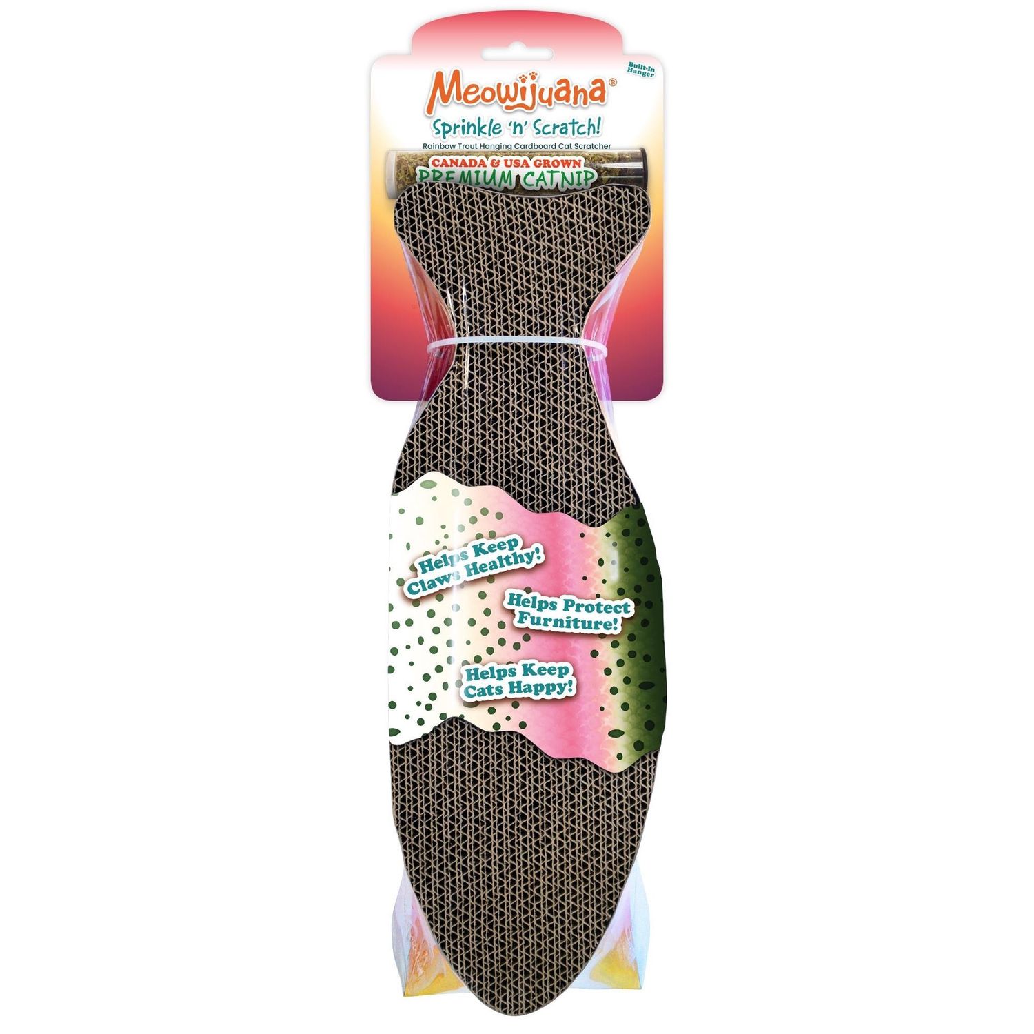 Meowijuana Fish Cat Scratcher Toy