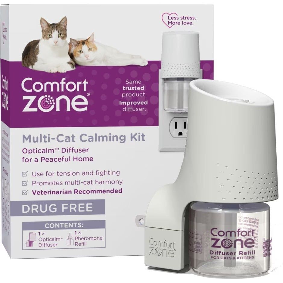 COMFORT ZONE MULTI-CAT DIFFUSER KIT FOR CATS, Size: 48 ML
