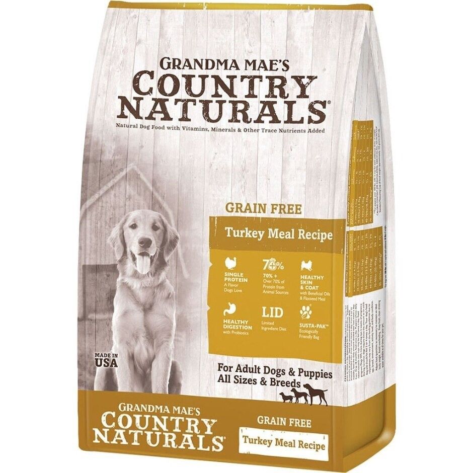 COUNTRY NATURALS TURKEY LID GRAIN FREE DOG FOOD, Size: 4 lb