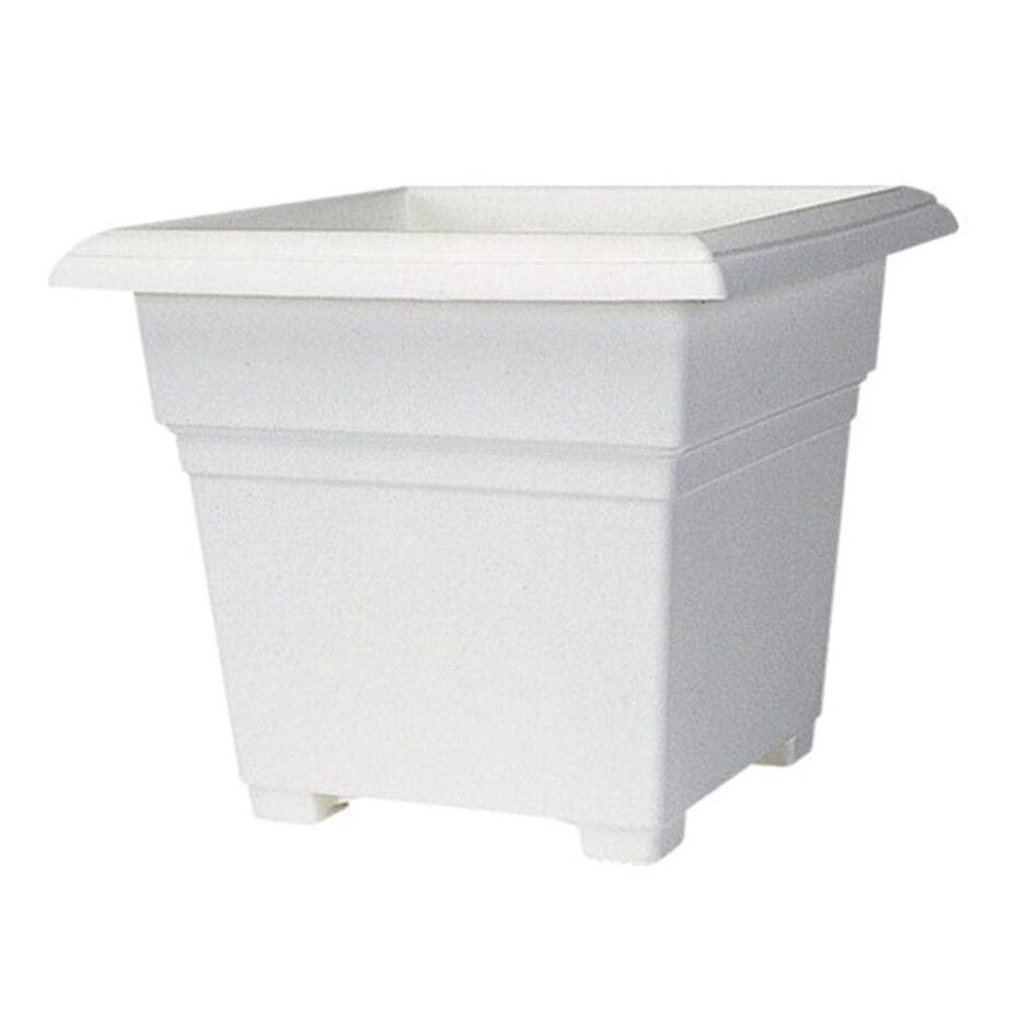 Countryside Flower box Tub White 14&quot;, Color: White