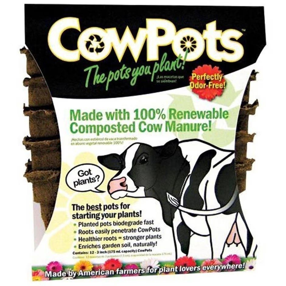 COWPOTS, Size: 3-in, 12 Pack