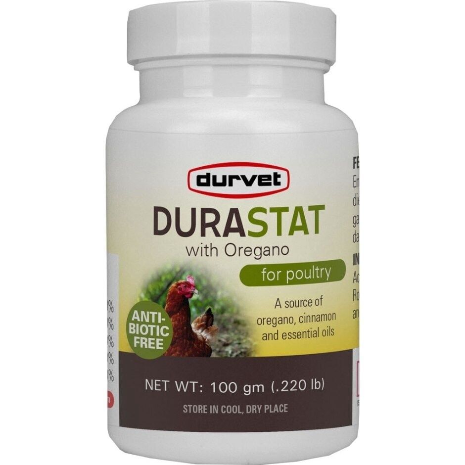 DURVET DURASTAT W/OREGANO FOR POULTRY, Size: 100 gm