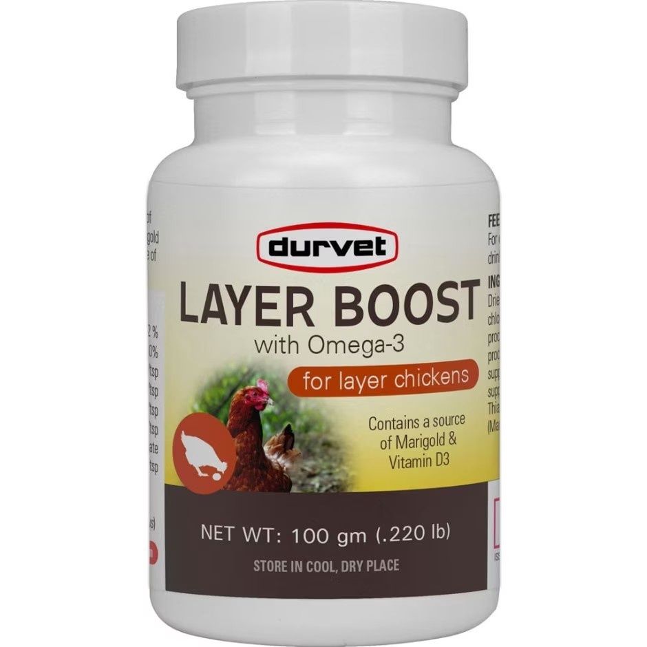 DURVET LAYER BOOST FOR LAYER CHICKENS, Size: 100 gm
