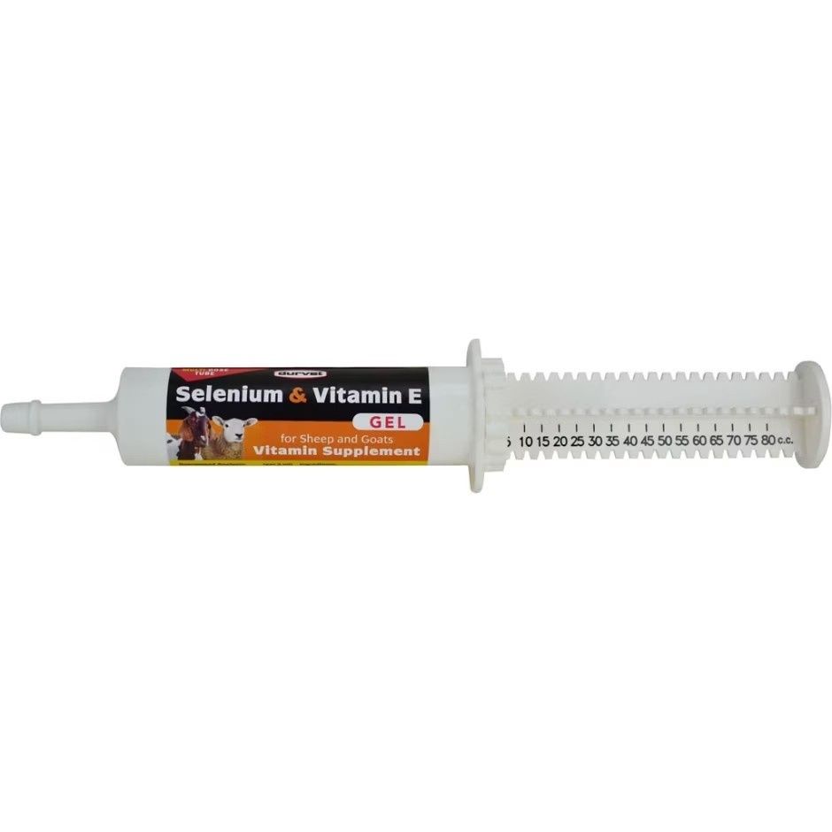 DURVET SELENIUM &amp; VITAMIN E GEL FOR SHEEP &amp; GOATS, Size: 80 ML