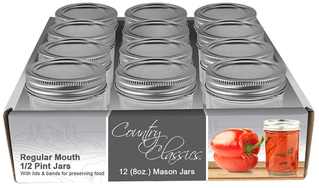 Country Classic Regular Mouth Canning Jar 1/2 Pint, Size: 1/2 Pint
