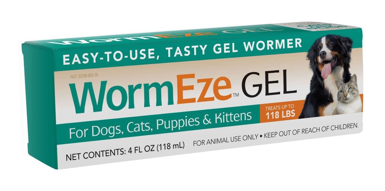 DURVET WORMEZE GEL WORMER FOR DOGS &amp; CATS, Size: 4-oz