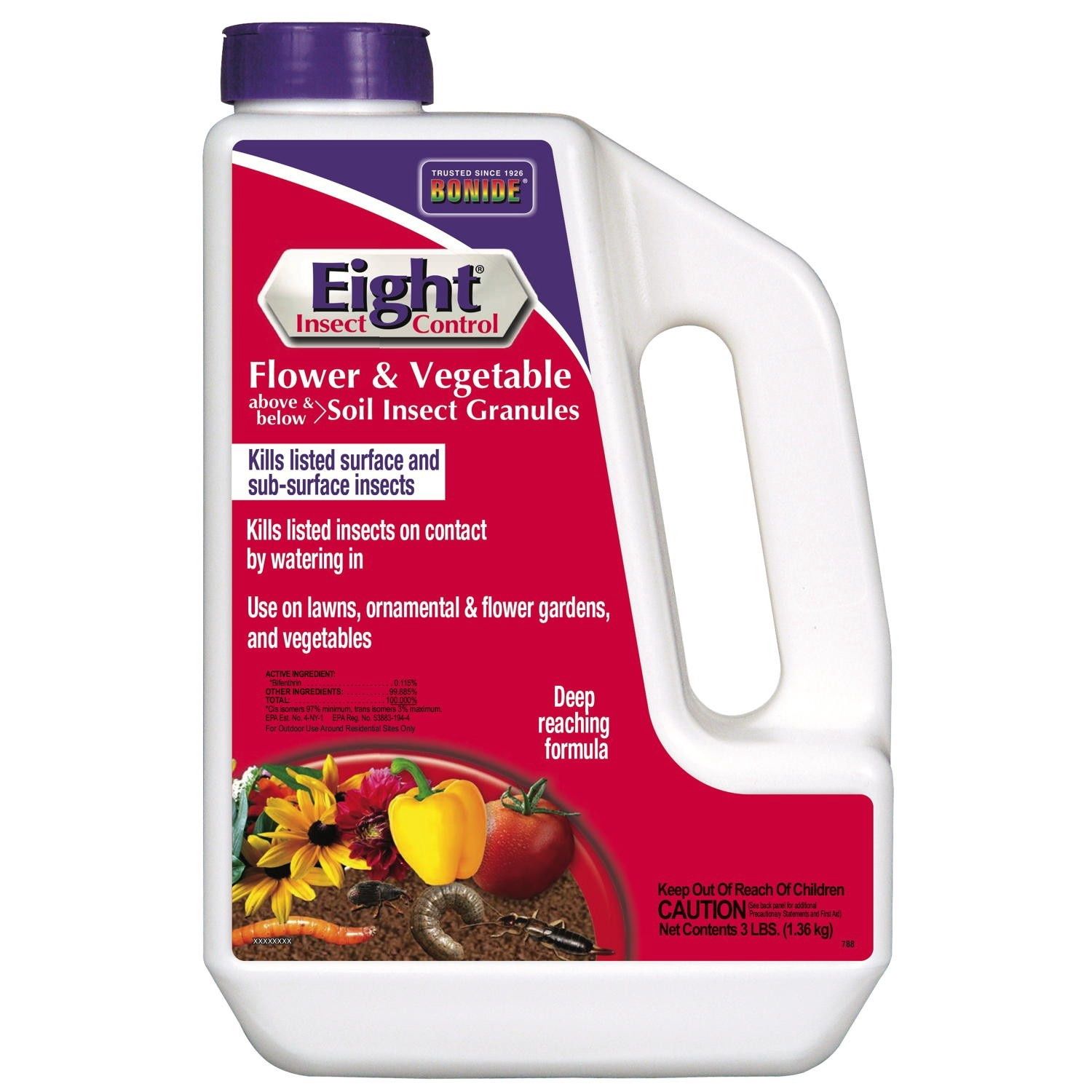 EIGHT FLOWER VEGETABLE &amp; SOIL INSECT GRANULES DISCONTIUE 1225