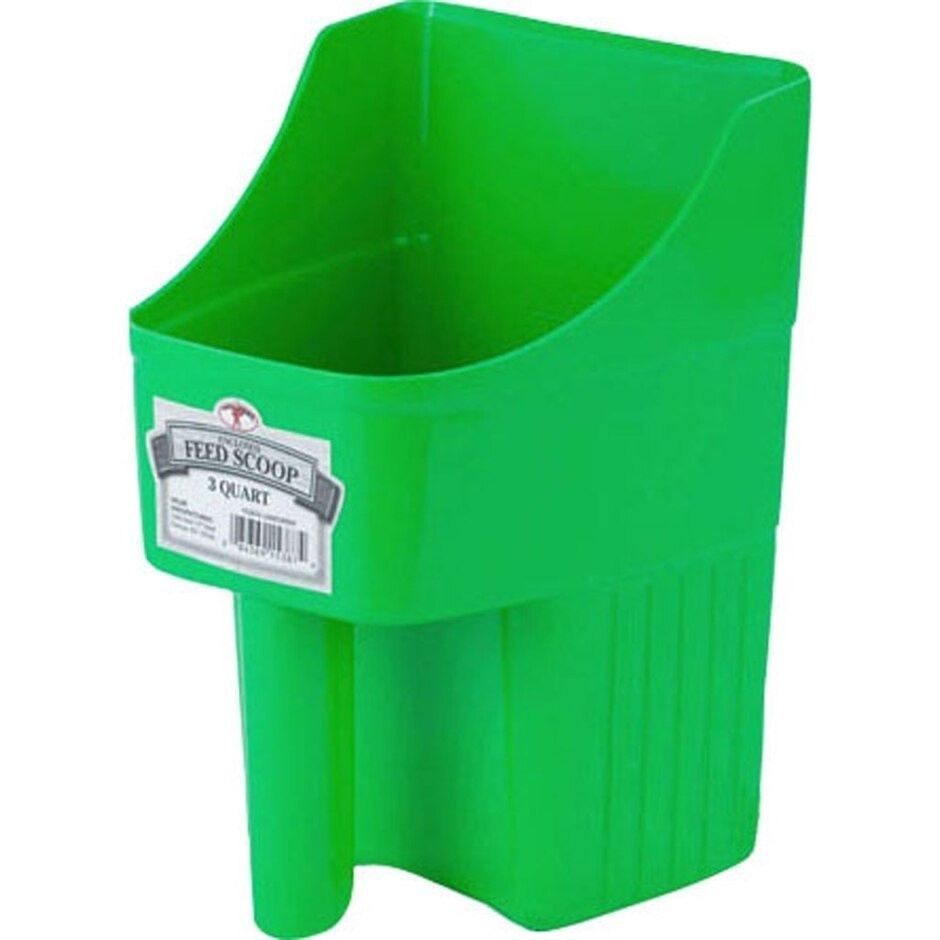 ENCLOSED FEED SCOOP 3QT LIMEGRN
