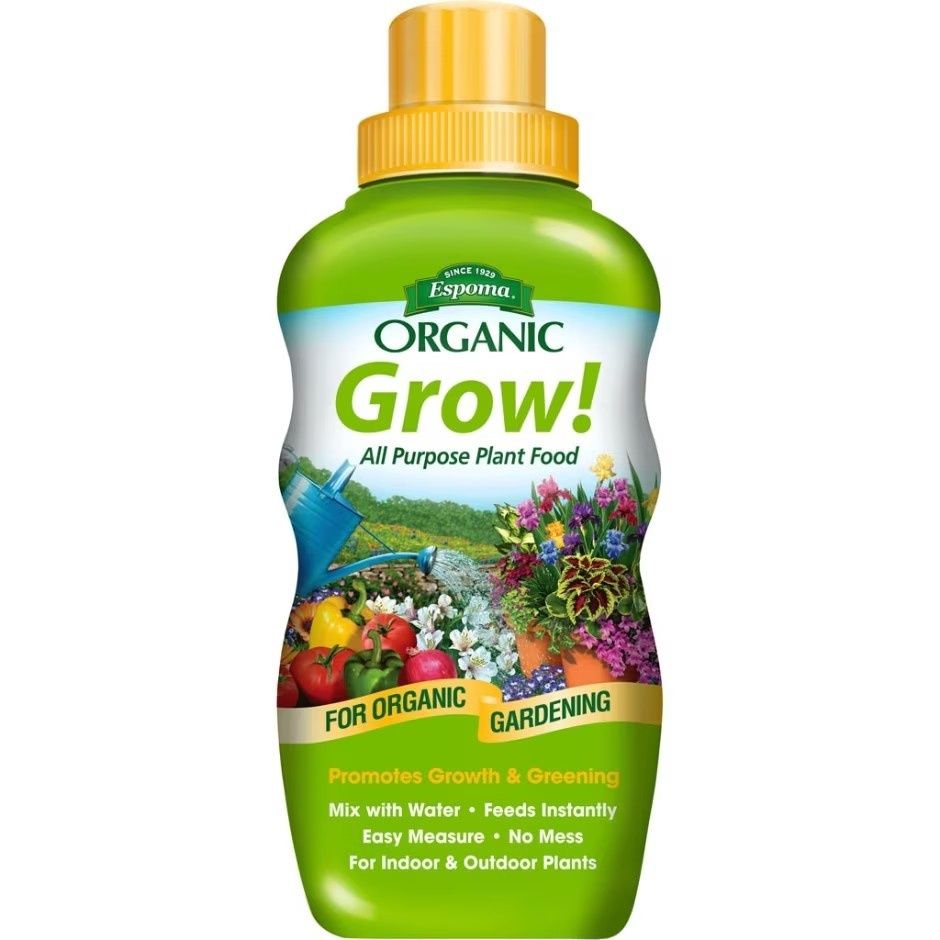 ESPOMA GROW! ORGANIC ALL PURPOSE PLANT FOOD, Size: 16 oz