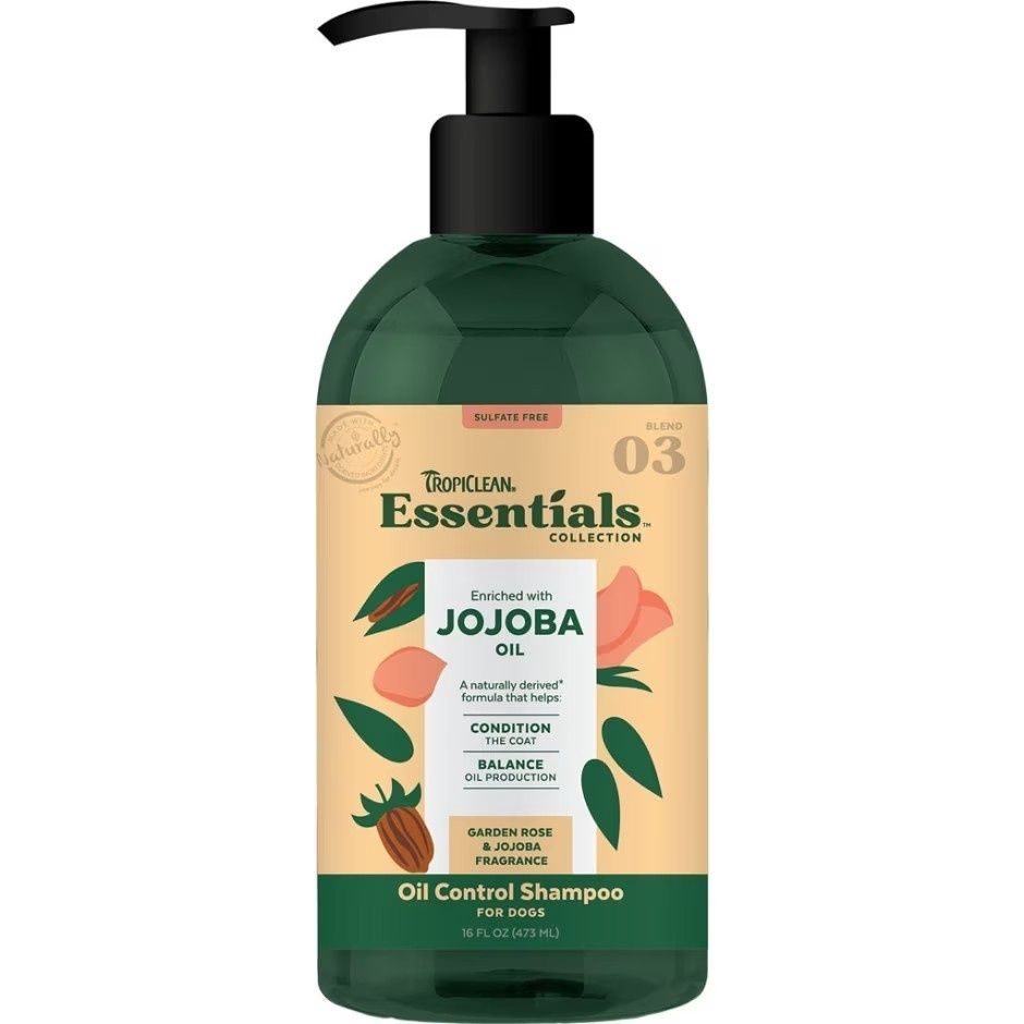 ESSENTIALS JOJOBA OIL SHAMPOO FOR DOGS, Size: 16 oz