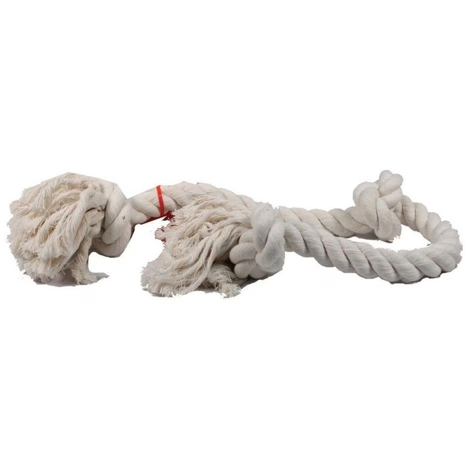 FLOSSY CHEWS COTTON 3 KNOT ROPE TUG, Size: 36 in