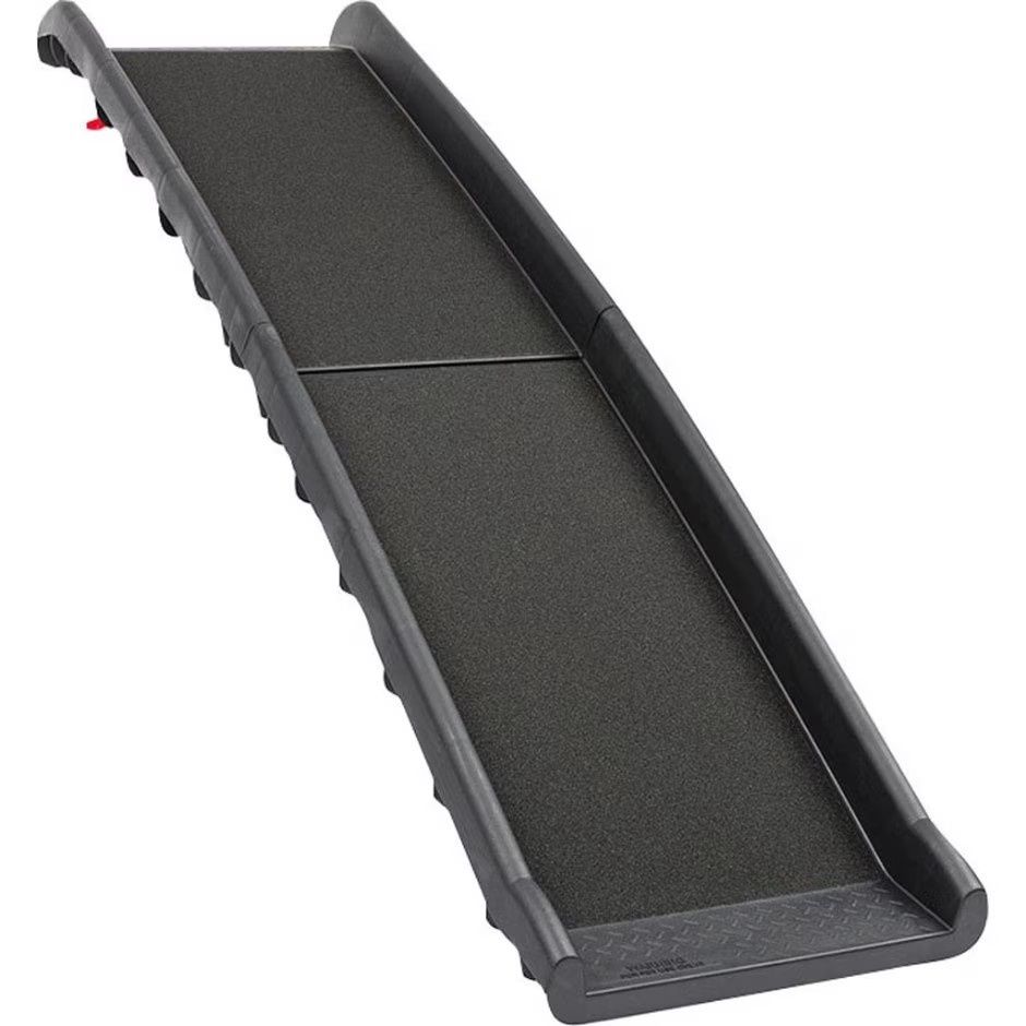 Folding Pet Ramp Black 62x16in