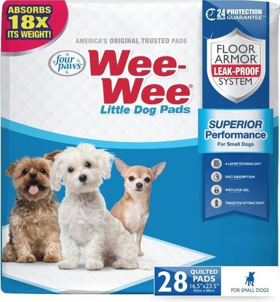 Four Paws - Wee Wee Pads from Little Dogs 28 Count - 100202086-01628