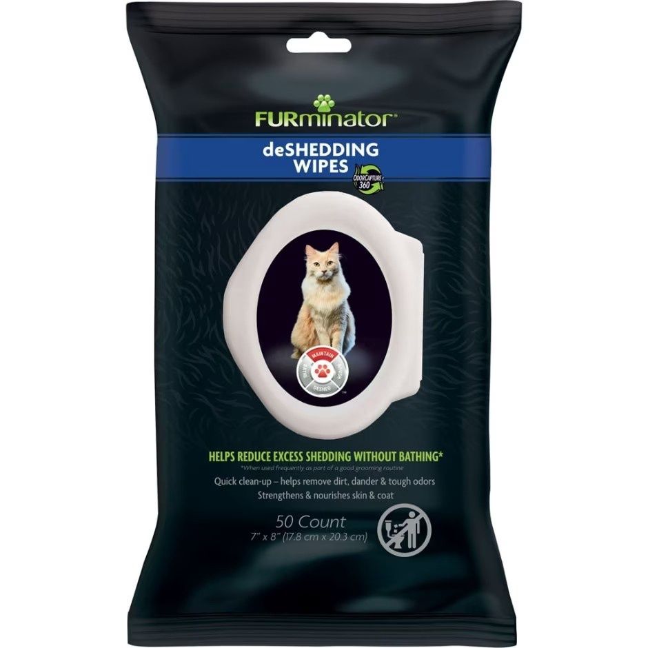 FURMINATOR DE-SHED WIPES CAT