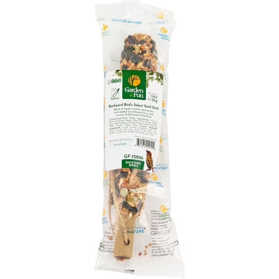 GARDEN &amp; FUN WILD BIRD STICK BACKYARD BIRD SELECT