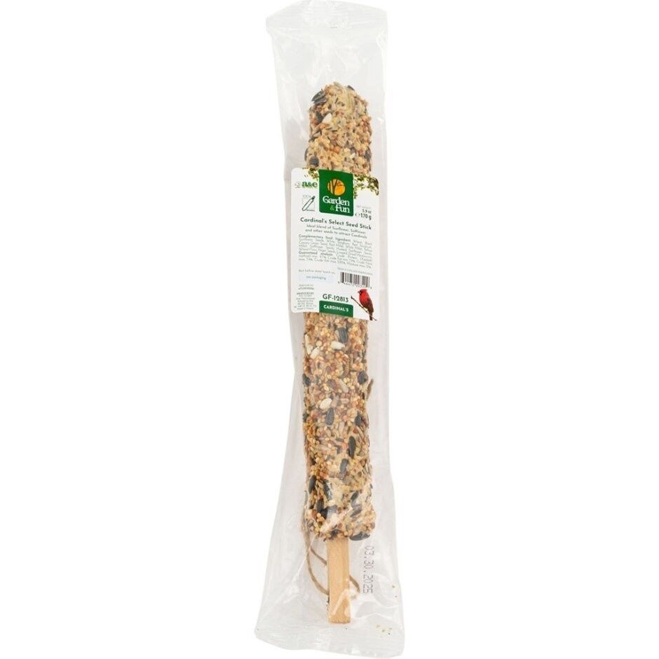 GARDEN &amp; FUN WILD BIRD STICK CARDINAL SELECT