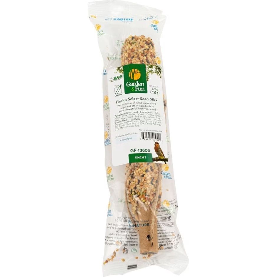 GARDEN &amp; FUN WILD BIRD STICK FINCH SELECT