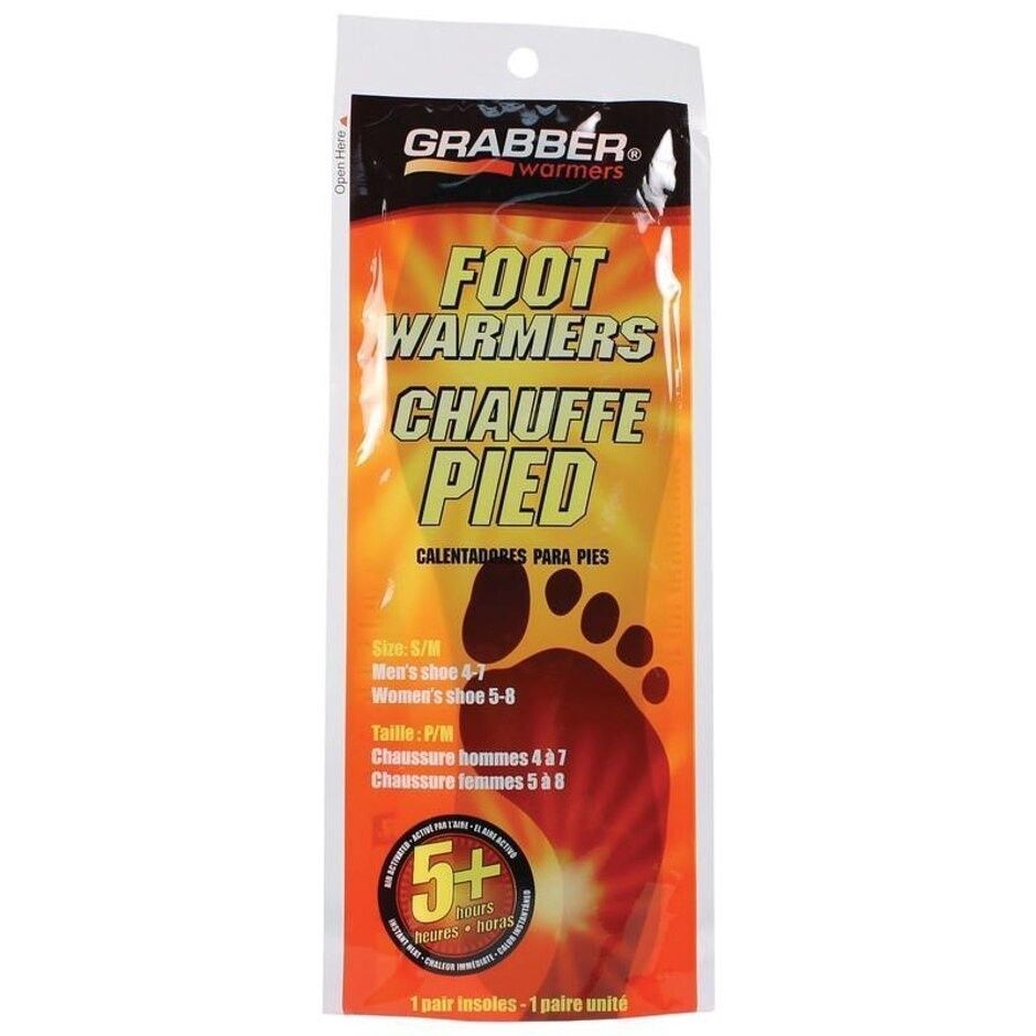 GRABBER INSOLE FOOT WARMER, Size: SM/MD