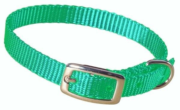Hamilton 3/8” Dog Collar, Color: Dark Green, Size: 14