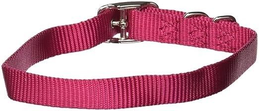 Hamilton 5/8” Dog Collar, Color: Raspberry, Size: 20