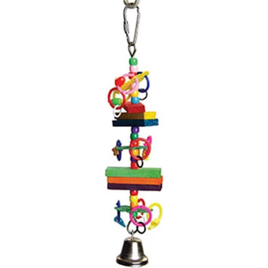 HAPPY BEAKS BEADS &amp; BLOCKS BIRD TOY