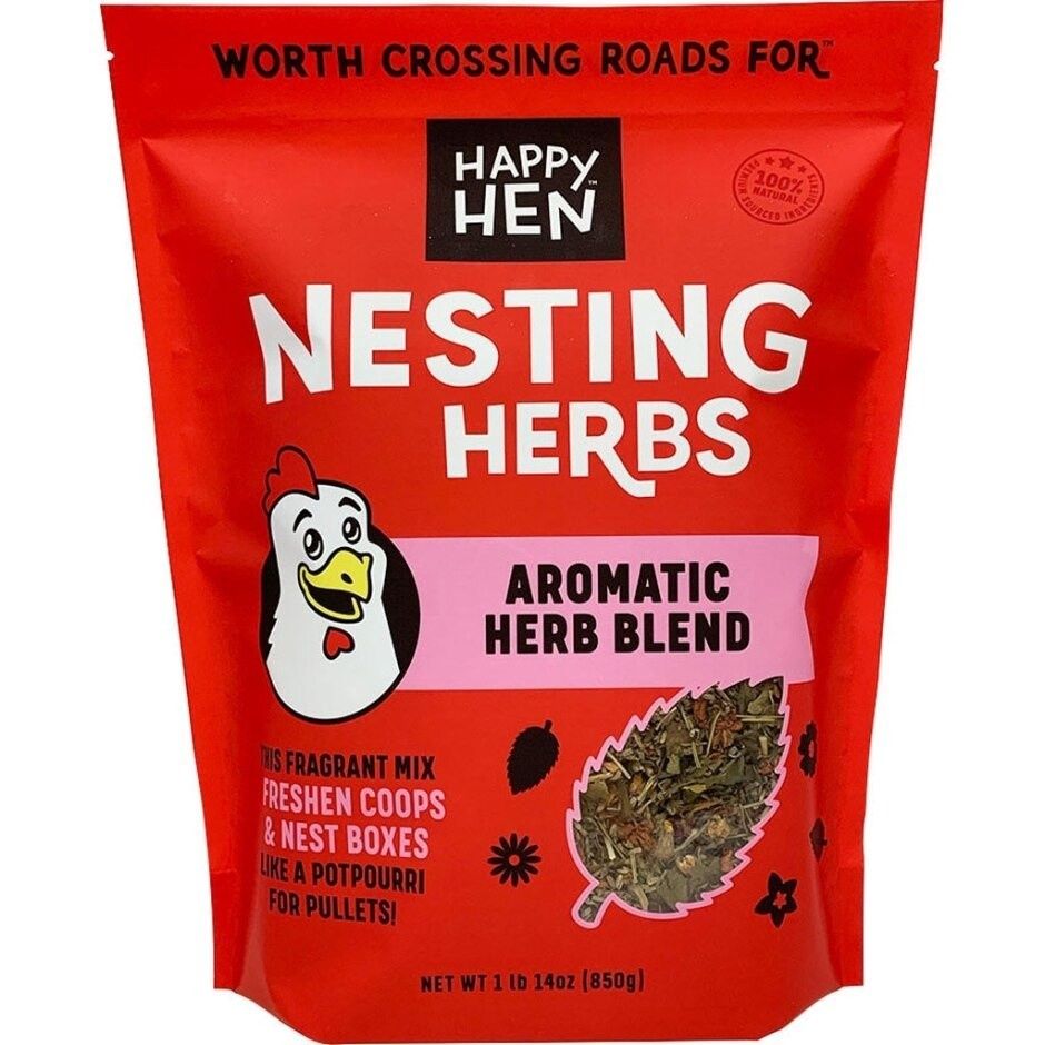 HAPPY HEN NESTING HERBS FOR NEST BOXES, Size: 1-lb