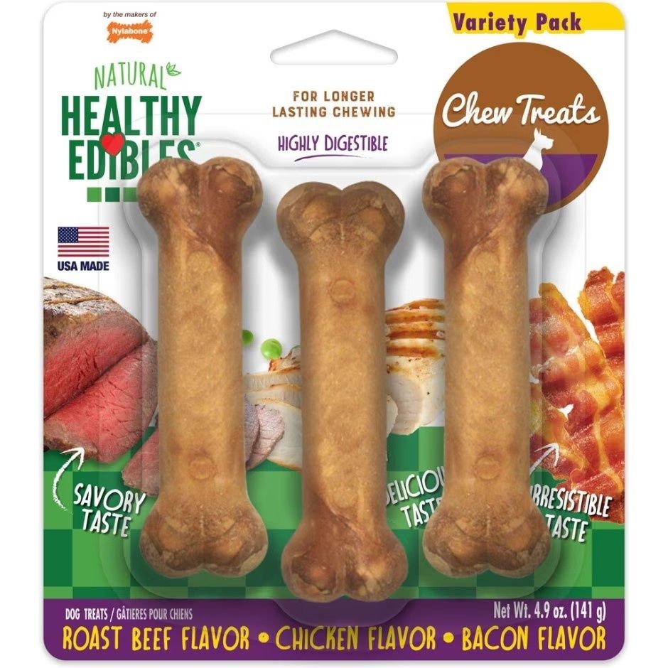 HEALTHY EDIBLES NATURAL CHEW VARIETY PACK, Size: Reg