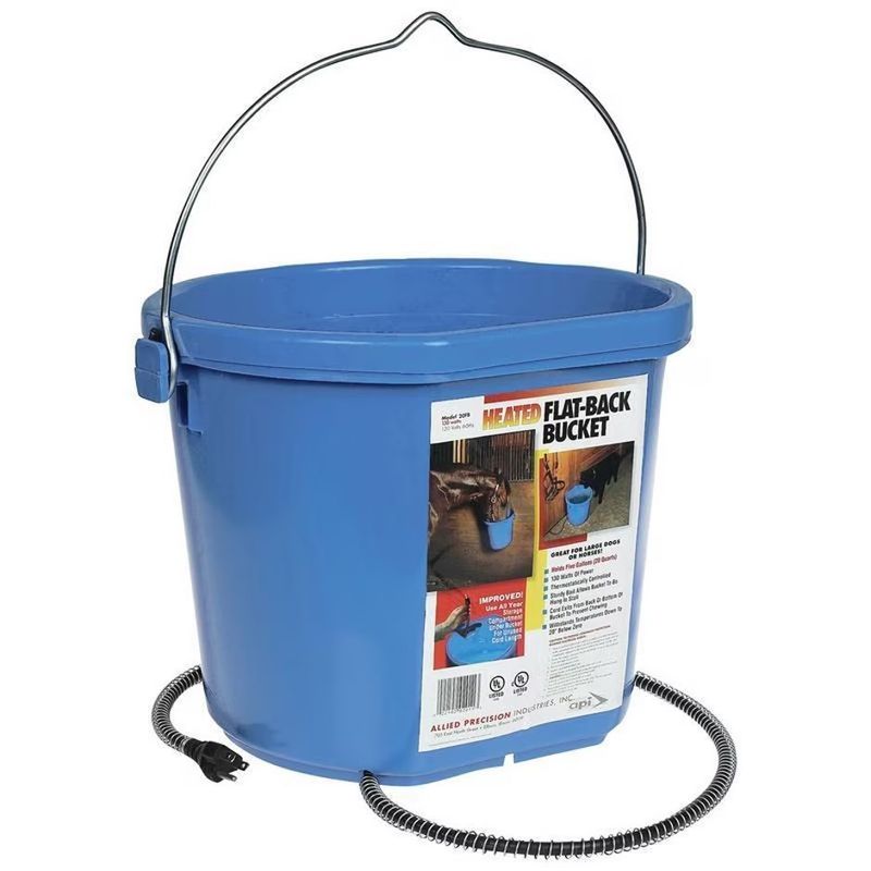 HEATED PLASTIC FLATBACK BUCKET
