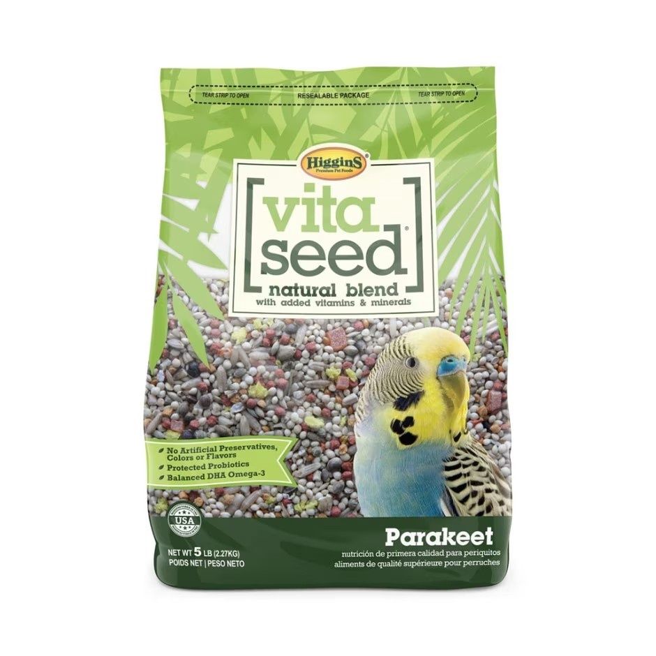 Higgins Vita Seed Parakeet Bird Food, Size: 5 Lb