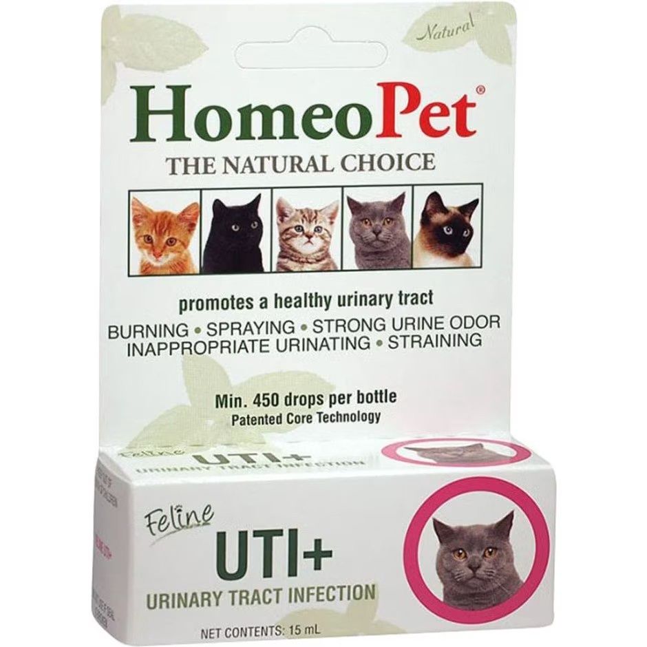 HOMEOPET FELINE UTI+, Size: 15 mL