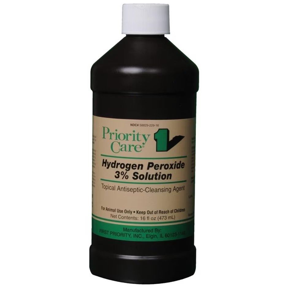 HYDROGEN PEROXIDE 3% SOLUTION, Size: 16-oz