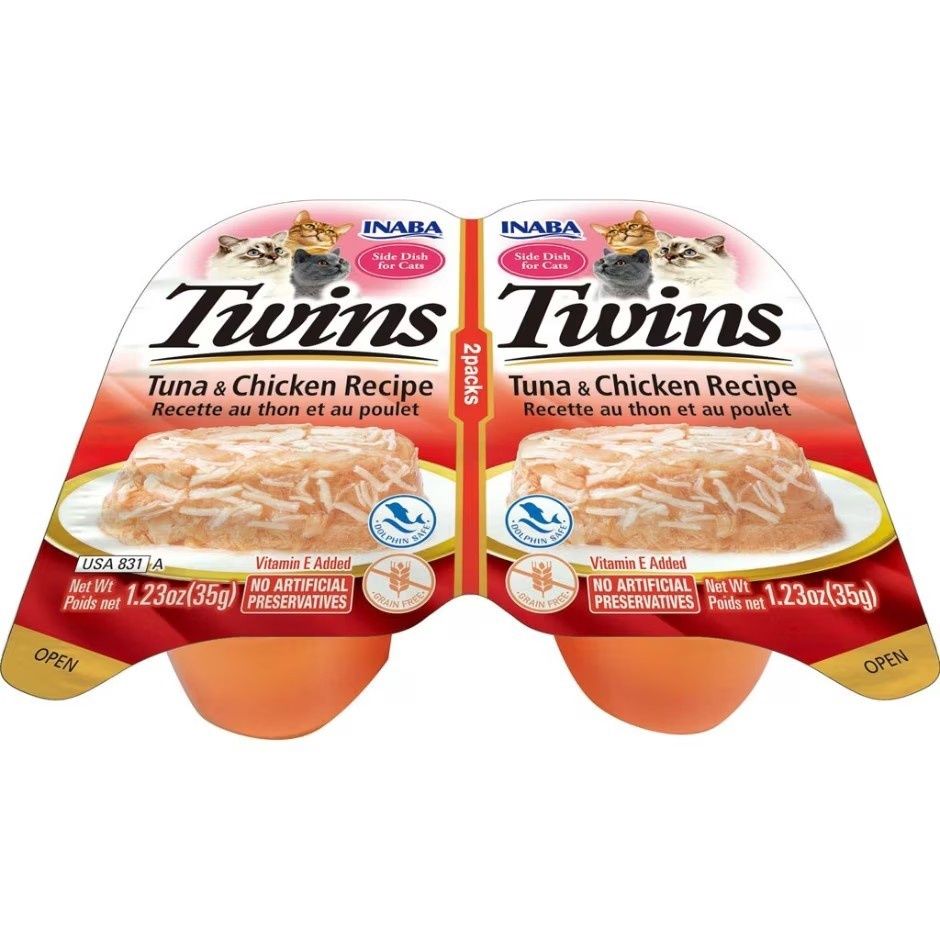 INABA TWINS SIDE DISH FOR CATS TUNA/ CHICKEN