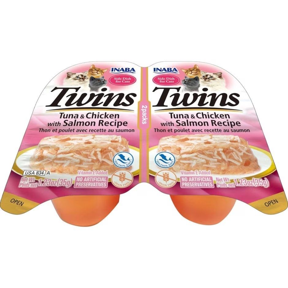 INABA TWINS SIDE DISH FOR CATS TUNA/ CKN/ SALMON