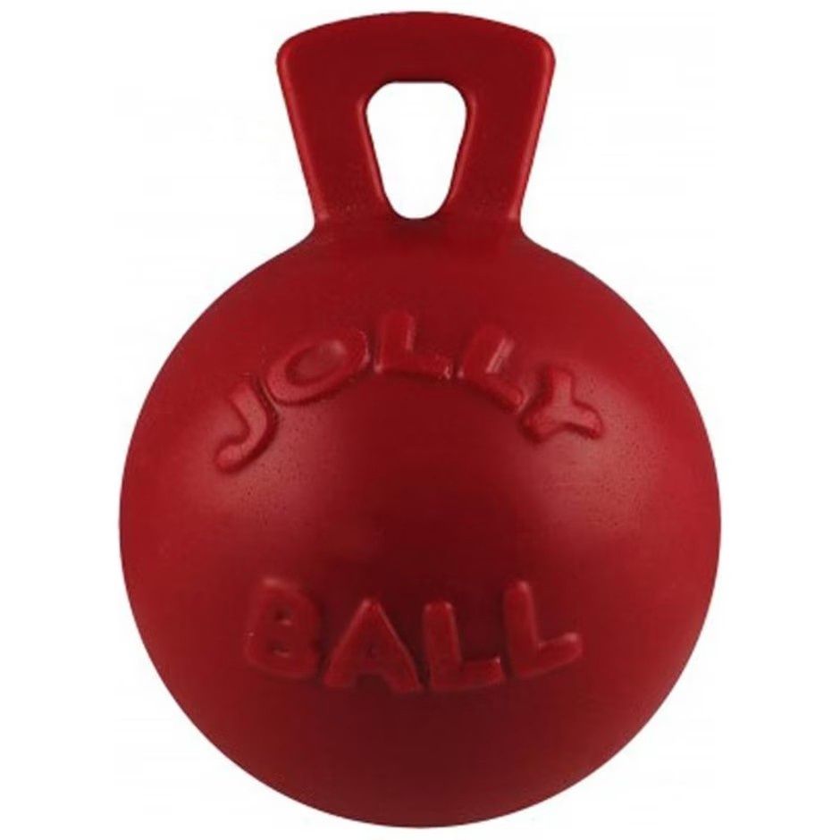 Jolly Pet Mini Tug n Toss Interactive Ball Dog Toy  4   Red
