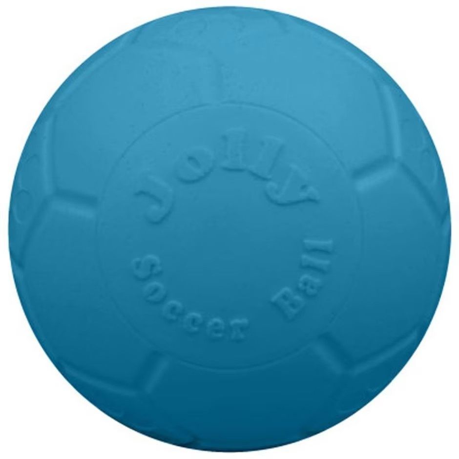 Jolly Pets 6  Jolly Soccer Ball - boxed pkg  Ocean Blue