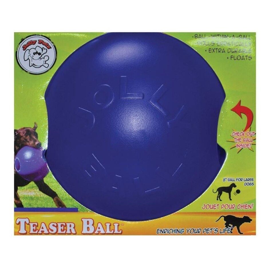 JOLLY PETS TEASER BALL, Color: Blue, Size: 6 in