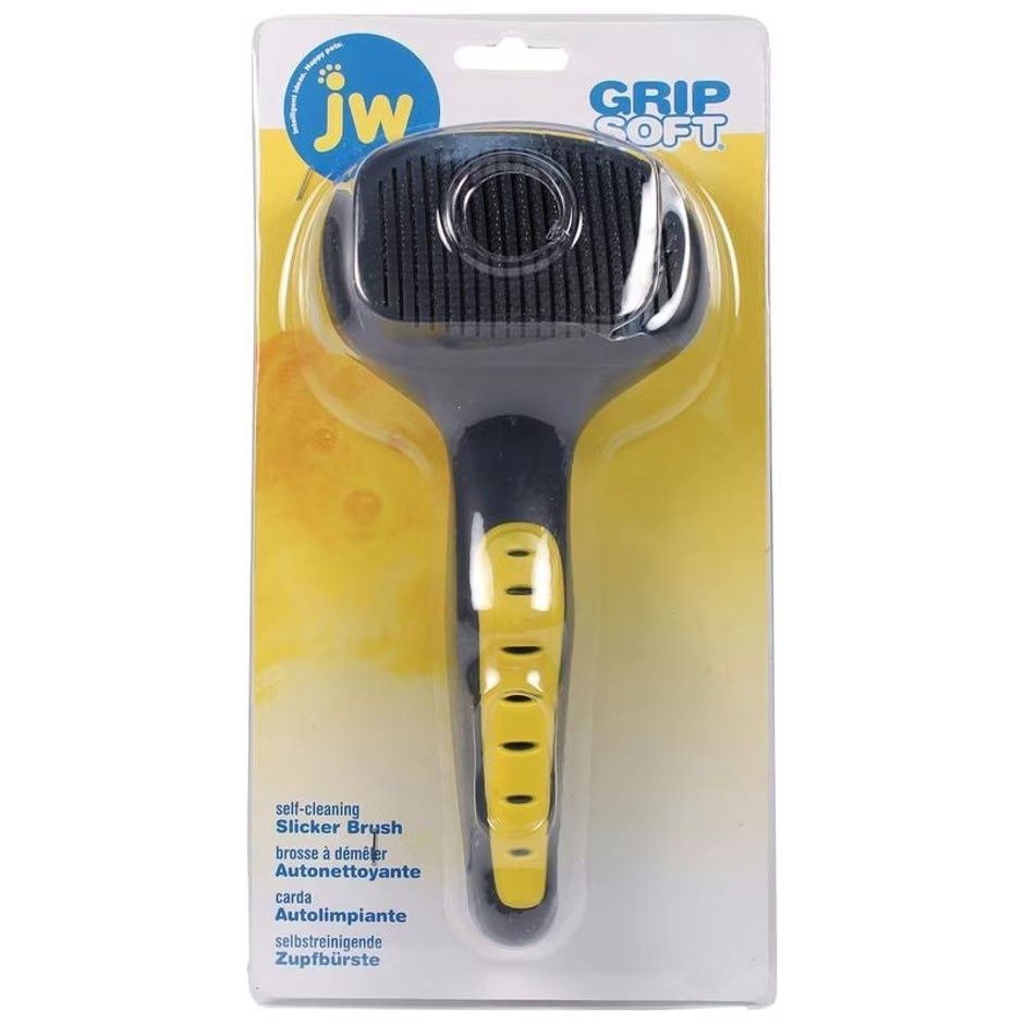 JW GRIPSOFT SELF CLEANING SLICKER BRUSH, Size: SM