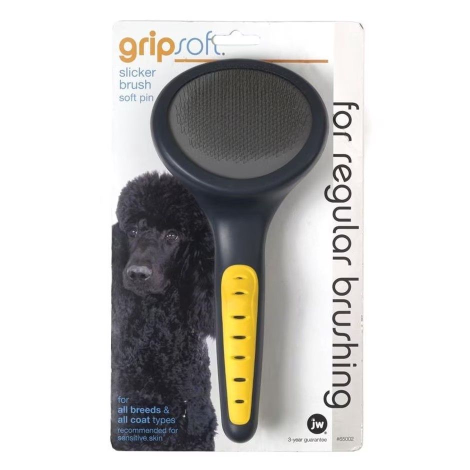 JW GRIPSOFT SOFT SLICKER BRUSH, Size: LG