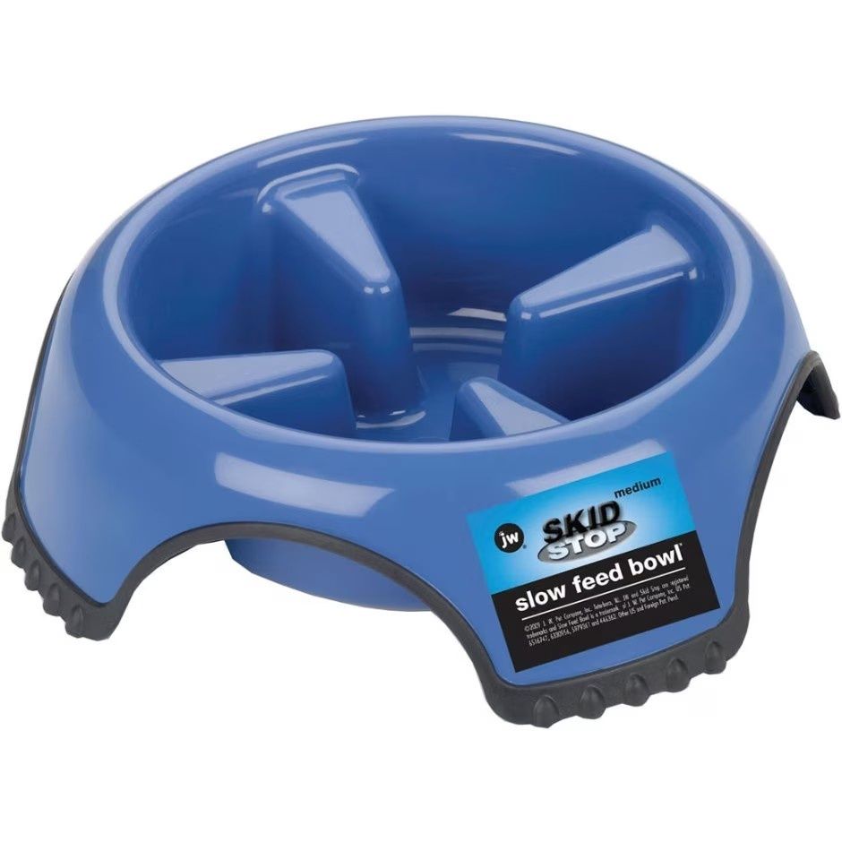 JW SKID STOP SLOW FEED BOWL, Size: MD