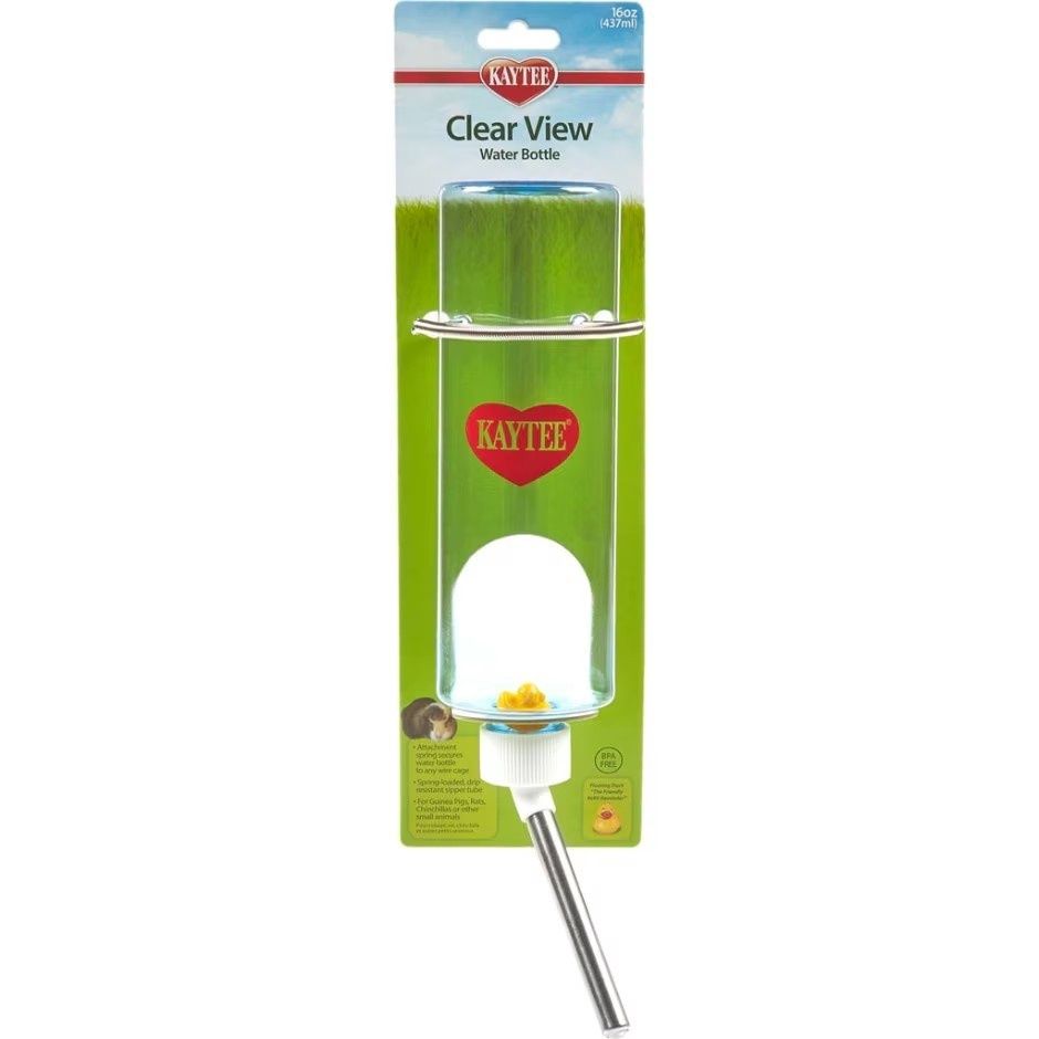Kaytee Clear View Water Bottle for Small Pets 16 oz