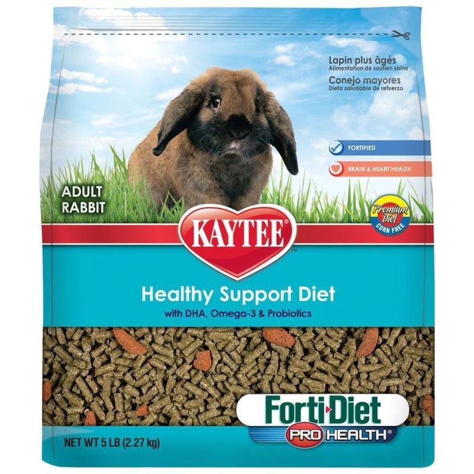 Kaytee Forti-Diet Pro Health Adult Rabbit Food, 5-Lb Bag (B001VB6KFG)
