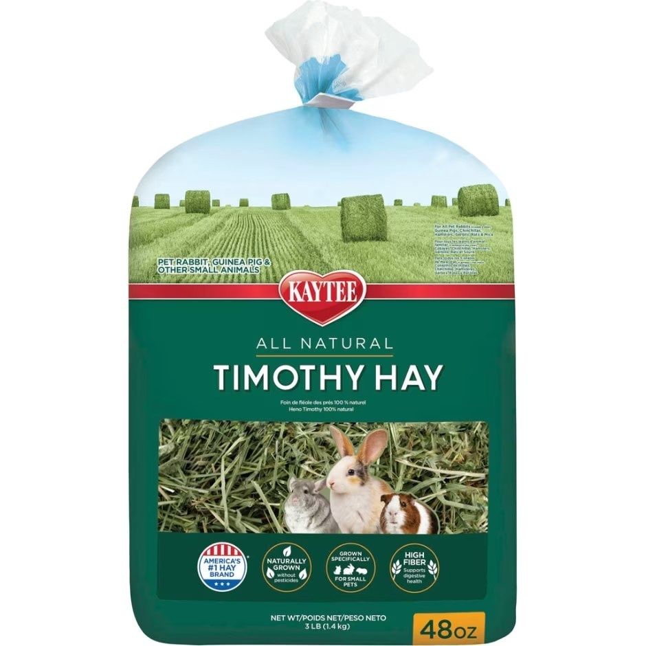 KAYTEE NATURAL TIMOTHY HAY, Size: 48 oz