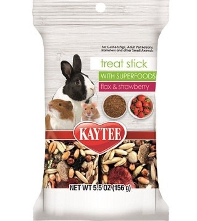 KAYTEE SMALL ANIMAL SUPERFOOD STRAWBERRY TREAT STICK, Size: 5.5 oz