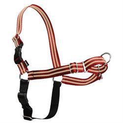PetSafe Reflective Easy Walk Dog Harness, Large, Red/Black