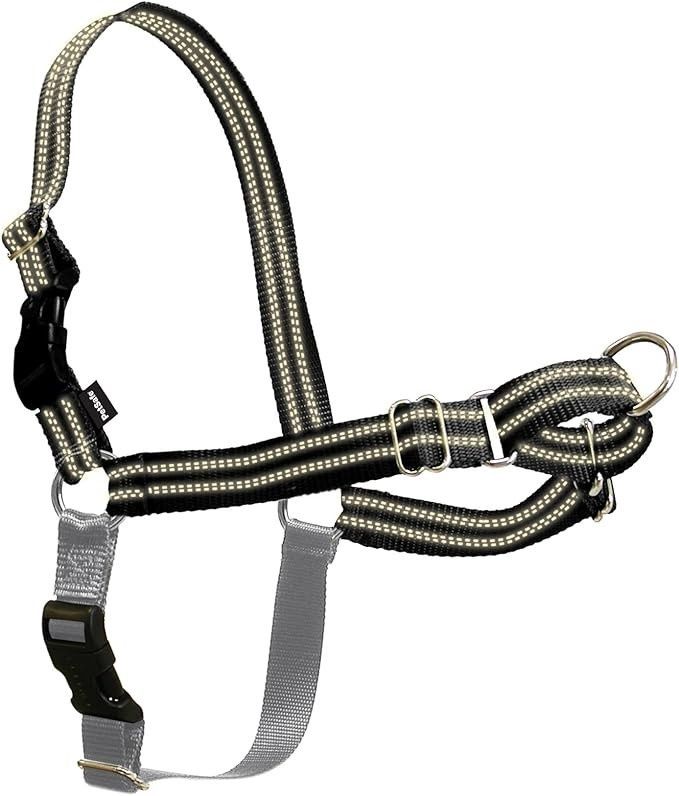 Easy Walk Reflective Harness Black/Silver Small