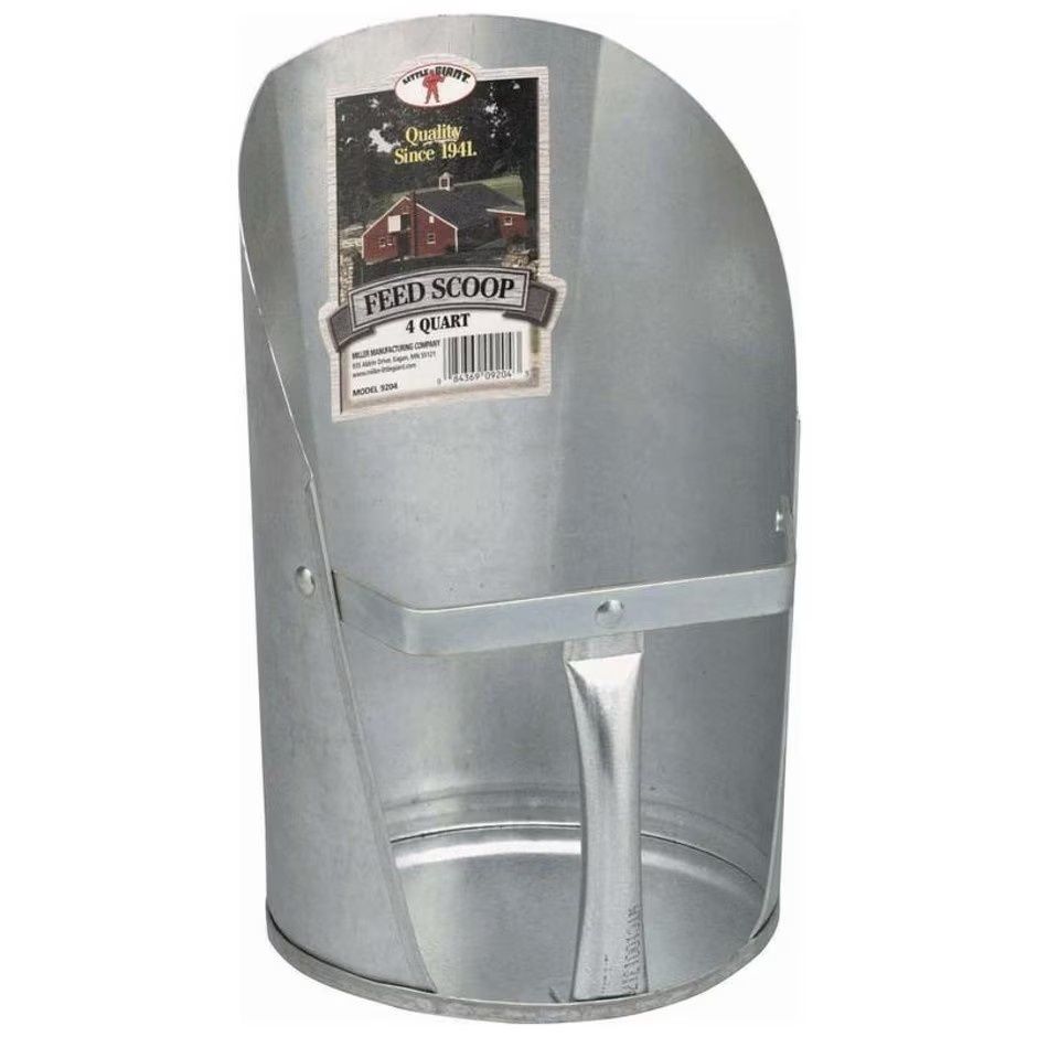 Little Giant Galvanized Feed Scoop 4 qt