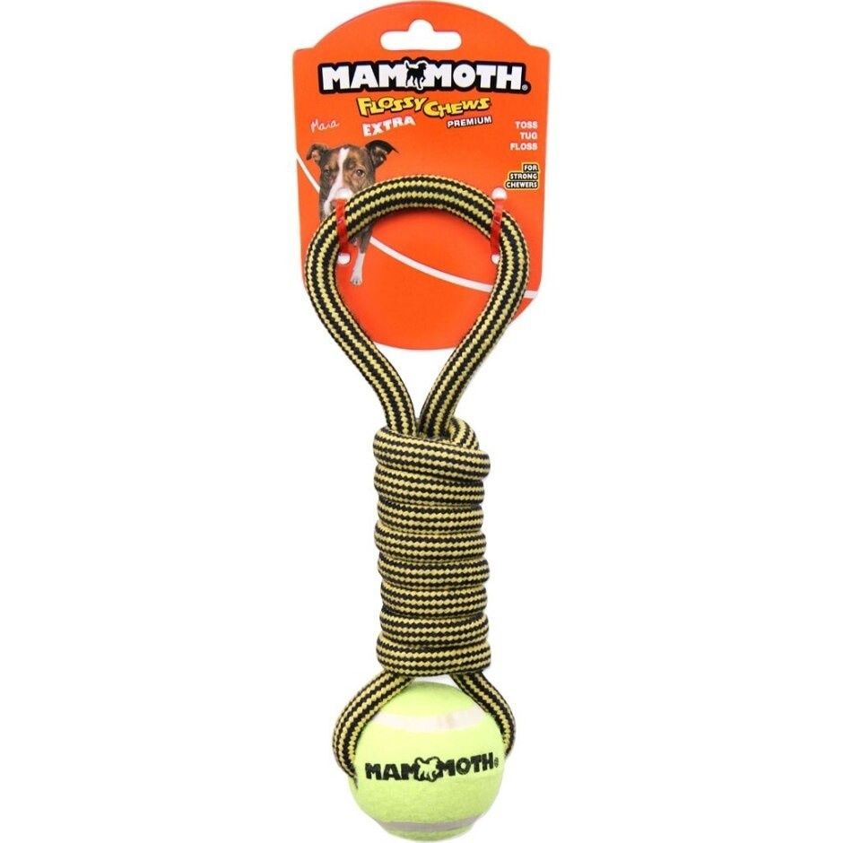 MAMMOTH EXTRA TWISTER PULL TUG W/ TENNIS BALL