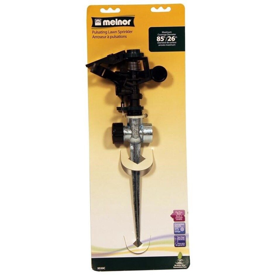 Metal Pulsating Lawn Sprinkler 85 ft Diam