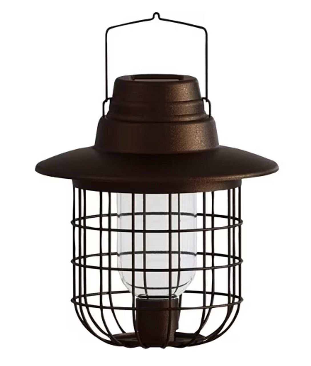 Moder Farmhose Solar Caged Barn Light &amp; Feeder